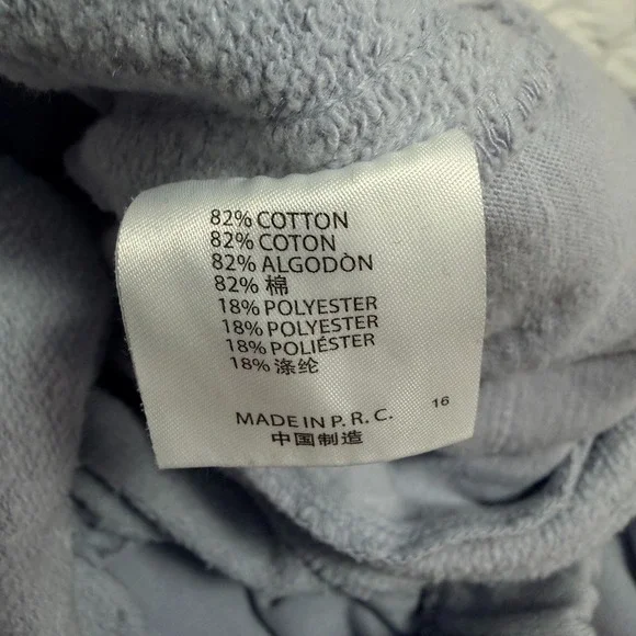 Brandy Melville Light Blue‎ Jogger Sweatpants Women's  Elastic Waist Fleece - Picture 7 of 7